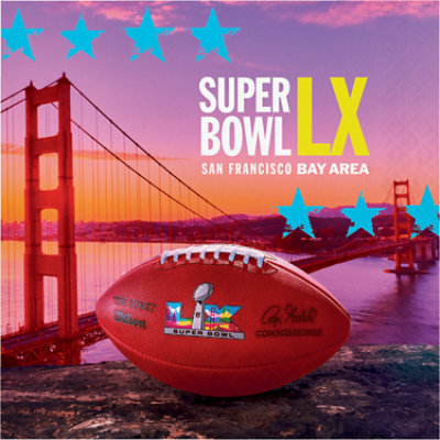 Creative Converting Super Bowl LX Beverge Napkins 16 Count-Each - Image 1