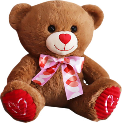 Signature SELECT Brown Heart Nose Bear 10.5 Inch - Each - Image 1