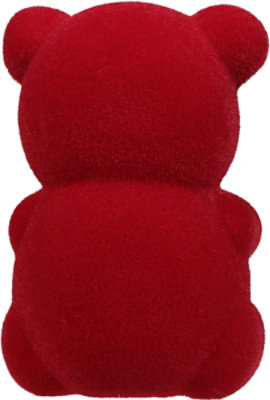 Ssel Flocked Bear W Heart Red - EA - Image 3