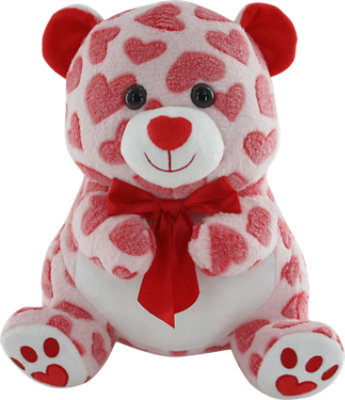Signature Select  Heart Print Bear 12 Inch - Each - Image 1