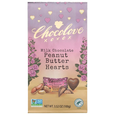 Chocolove Milk Chocolate Peanut Butter Hearts Bag - 3.52 OZ - Image 2