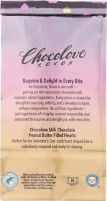 Chocolove Milk Chocolate Peanut Butter Hearts Bag - 3.52 OZ - Image 5