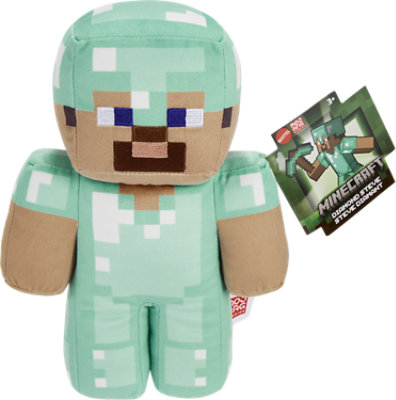 Minecraft 8 Inch Diamond Steve Plush - Each - Image 1