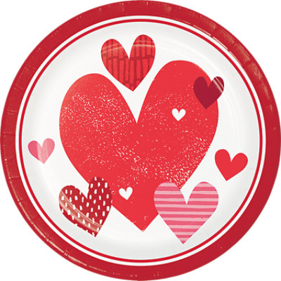 Signature Select Scarlet Patterns Dinner Plates - 8 Count - Image 1