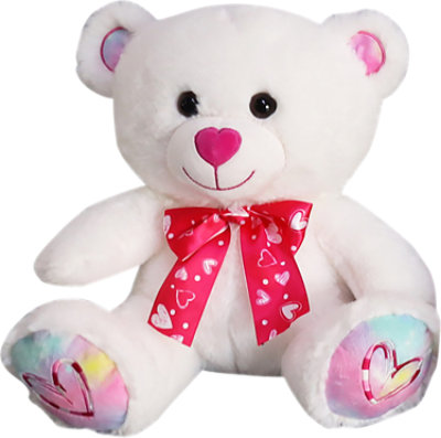 Signature SELECT White Heart Nose Bear 10.5 Inch - Each - Image 1