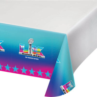 Creative Converting Super Bowl LX Table Cover - Each - Image 1