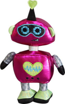 Signature SELECT Pink Metallic Robot Plush - Each - Image 1