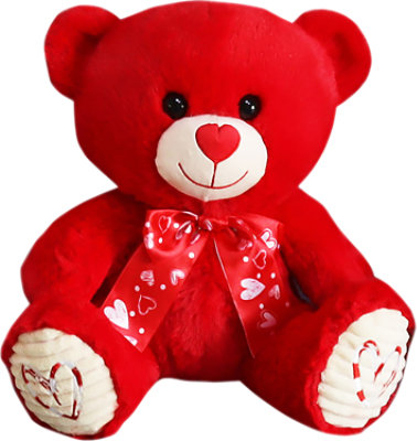 Signature SELECT Red Heart Nose Bear 10.5 Inch - Each - Image 1