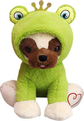 Signature SELECT 14 Inch Costumed Dogs Frog Plush Toy - Each - Image 1