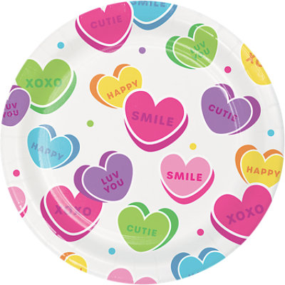 Signature Select Happy Hearts Lunch Plates - 8 Count - Image 1