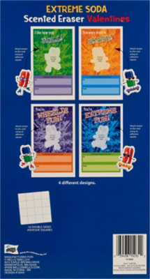 Mello Scnted Eraser Valentine Cards - 16 CT - Image 3