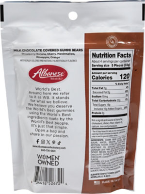 Worlds Best Milk Chocolate Gummi Bears - 4.5 OZ - Image 5