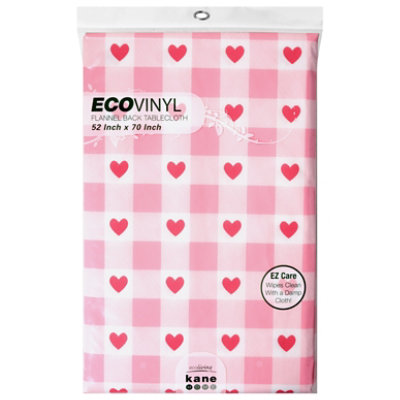 Kane Home Ecovinyl Pink Tablecloth - Each - Image 1