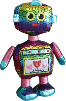 Signature SELECT Rainbow Metallic Robot Plush - Each - Image 1