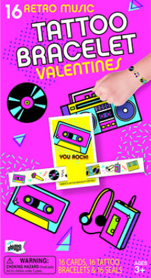 Mello Smello Retro Music Tattoo Kit - 32 Count - Image 1