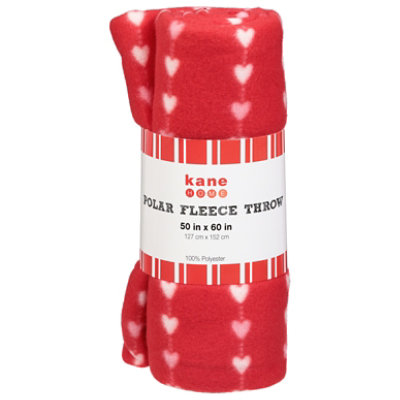 Kane Home Valentines Polar Fleece Throw - Each - Image 2