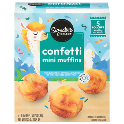 Signature Select Muffins Mini Confetti 8.25 Oz - 8.25 OZ - Image 2