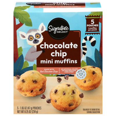 Signature Select Muffins Mini Chocolate Chip 8.25 Oz - 8.25 OZ - Image 2