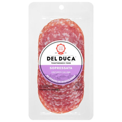 Del Duca Sliced Sopressata 3oz - 3 OZ - Image 1