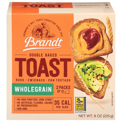 Brandt Toast Whole Grain - 8 OZ - Image 2