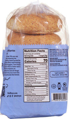 Royo Bread Co Bagels Plain - 14.1 OZ - Image 5
