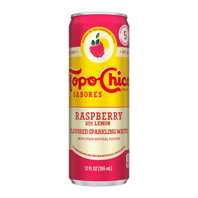 Topo Chico Sabores Raspberry Lemon - 12 Oz - Image 1