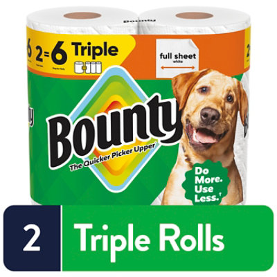 Bounty 2 Triple Roll Full Sheet White - 2 RL - Image 1