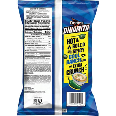 Doritos Dinamita Spicy Cool Ranch Tortilla Chips - 10.75 Oz - Image 5