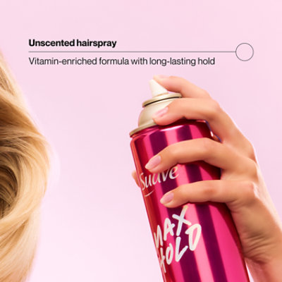 Suave Max Hold All Hair Types For Women Aerosol Unscented Hairspray - 11 Oz - Image 3
