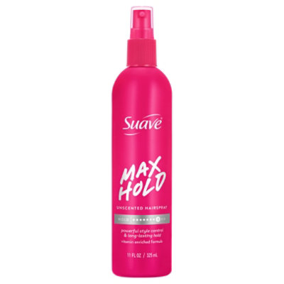 Suave Hair Spray Max Hold Na Unscented, 11fz - 11 FZ - Image 2