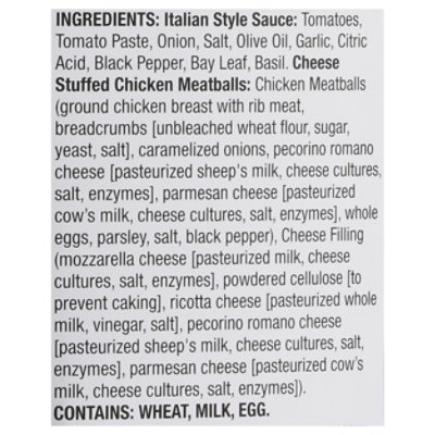 Mama Mancinis Italian Style Sauce & Cheese Stuffed Chicken Meatballs - 16 OZ - Image 4