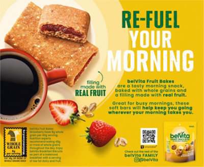 belVita Fruit Bakes Strawberry Soft Baked Breakfast Bars - 7.05 OZ - Image 6