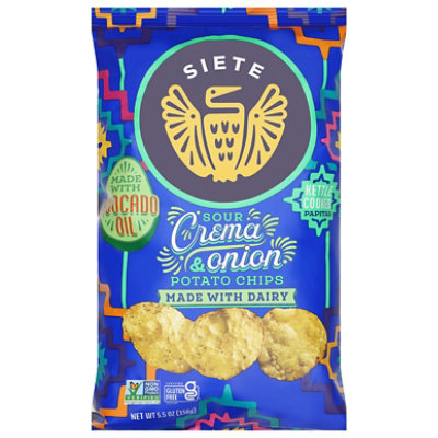 Siete Chips Sour Cream & Onion 5.5oz - 5.5 OZ - Image 2