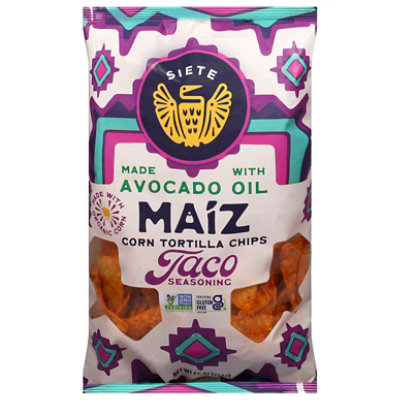 Siete Maiz Corn Tortilla Chips Taco Seasoning 7.5oz - 7.5 OZ - Image 1