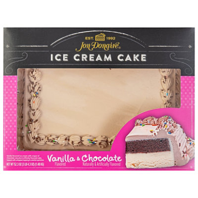 Jon Donaire Vanilla And Chocolate Ice Cream Cake 8 Inch - 52.3 OZ - Image 1