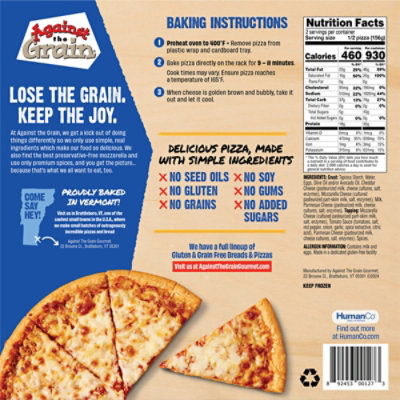 Against The Grain Pizza Thin 3 Cheese - 11 OZ - Image 5