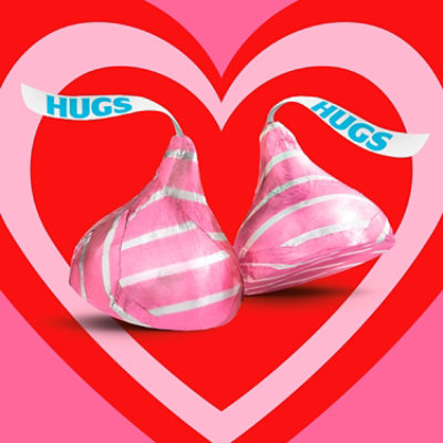 Hershey's Hugs Milk Chocolate And White Creme Valentine's Candy Plastic Cane - 2.23 Oz - Image 3