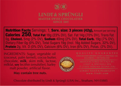 Valentine Lindor Milk Heart Shaped Box - 1.5 OZ - Image 6