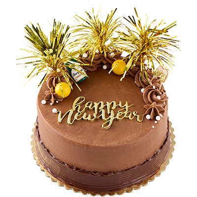 Happy New Year Double Layer Cake - Image 1
