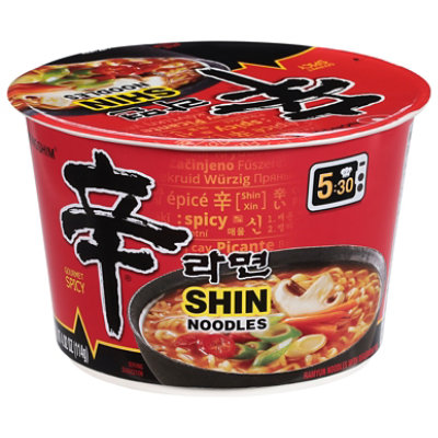 Nongshim Soup Bowl Noodle Big Shin - 4.02 Oz