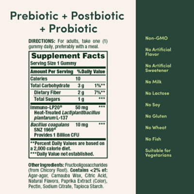 Natures Bounty Prebiot Probiot Postb Gmy 30 - 30 CT - Image 2