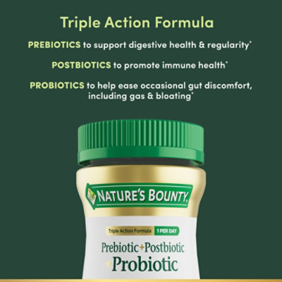 Natures Bounty Prebiot Probiot Postb Gmy 30 - 30 CT - Image 3