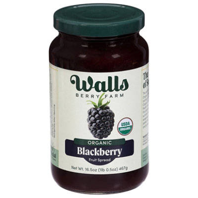 Walls Berry Farm Blackberry Organic Fruit Spread 16.5oz - 16.5 OZ - Image 1