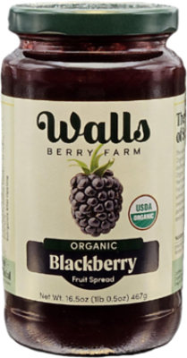 Walls Berry Farm Blackberry Organic Fruit Spread 16.5oz - 16.5 OZ - Image 1