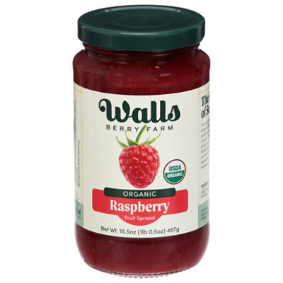 Walls Berry Farm Raspberry Organic Fruit Spread 16.5oz - 16.5 OZ - Image 2