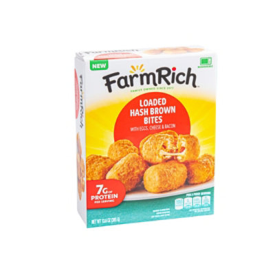 Farm Rich Loaded Hashbrown Bites With Egg, Cheese And Bacon, 13.6 Oz - 13.6 OZ - Image 1