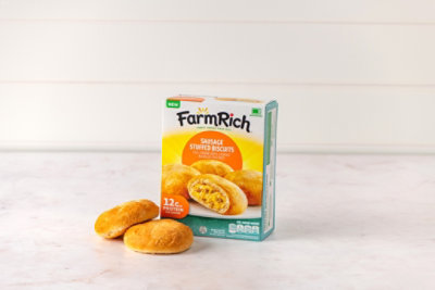 Farm Rich Sausage Stuffed Biscuits, 14 Oz, 4 Count - 14 OZ - Image 4