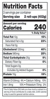 Farm Rich Bacon Breakfast Roll-ups, 10.8 Oz, 6 Count - 10.8 OZ - Image 5