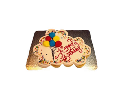 15 Ct Balloons Cupcake Cake - Image 1