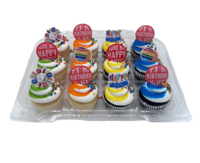 Color Iced Cupcakes - Image 1